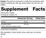 Adrenal Desiccated by Standard Process Supplement Facts
