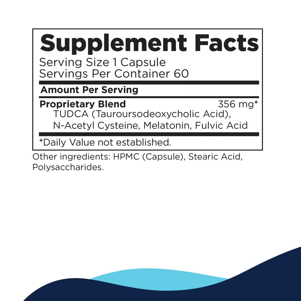 Advanced TUDCA by CellCore Supplement Facts