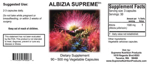 Albizia Supreme by Supreme Nutrition Supplement Facts