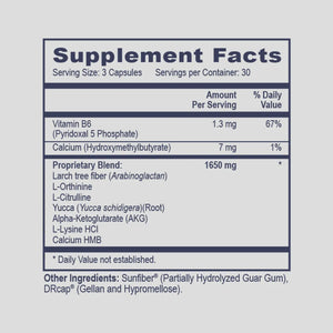 Ammonia Scavenger (Liver/Tox) by PHP/MethylGenetic Nutrition Supplement Facts