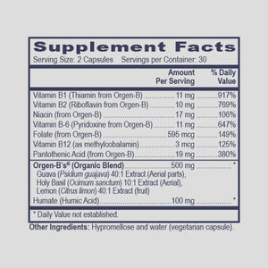 B-Specific Naturally by PHP/MethylGenetic Nutrition Supplement Facts