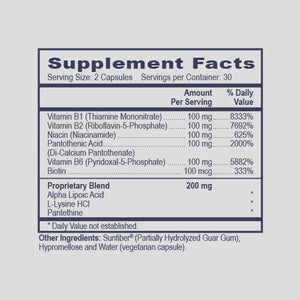 B-Specific by PHP/MethylGenetic Nutrition Supplement Facts