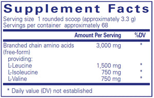 BCAA Powder by Pure Encapsulations Supplement Facts