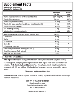 BioProtect Plus by Biotics Research Supplement Facts