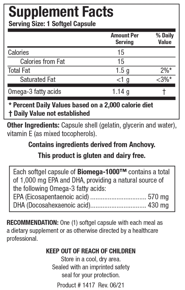 Biomega-1000™  Biotics Research