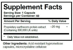 Boluoke Lumbrokinase by Researched Nutritionals Supplement Facts