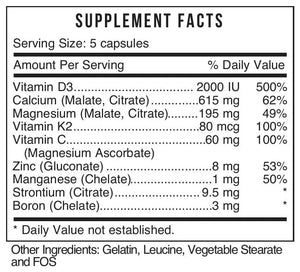 CAL Calcium Plus by Systemic Formulas Supplement Facts