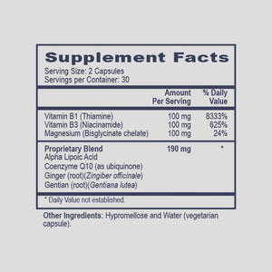 Carb Assist by PHP/MethylGenetic Nutrition Supplement Facts