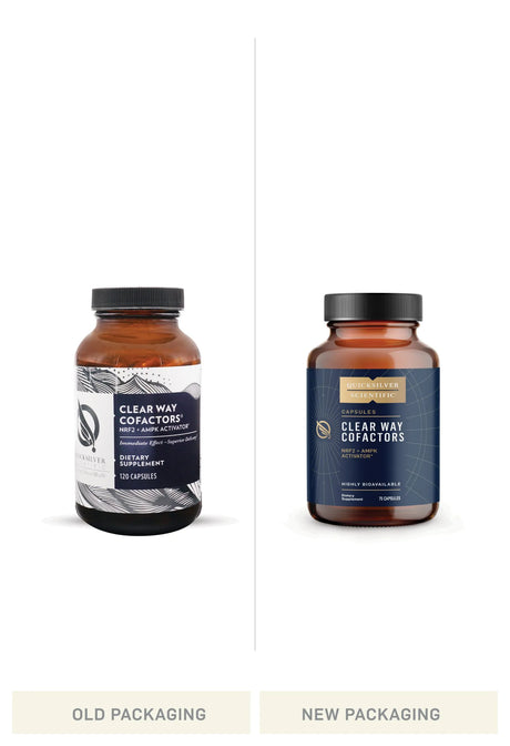 Clear Way Cofactors by Quicksilver Scientific Old vs New Bottle Comparison