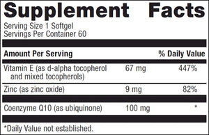 CoQ10 ST-100 by Metagenics Supplement Facts
