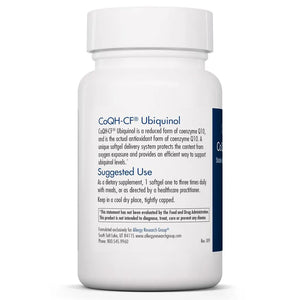 CoQH-CF Ubiquinol by Allergy Research Group Label