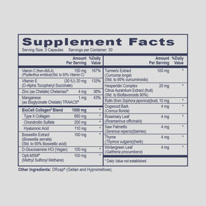 Collagen Complex by Professional Health Products Supplement Facts