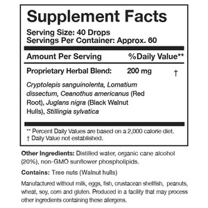 Crypto-Plus by Researched Nutritionals Supplement Facts
