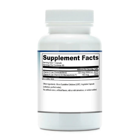 D3K2 Max by Compounded Nutrients Supplement Facts