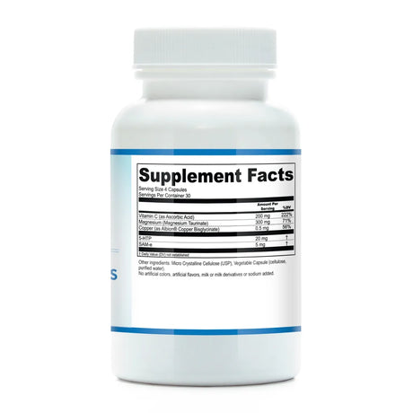 DBH Cofactors Plus by Functional Genomic Nutrition Supplement Facts