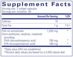 DHA Ultimate by Pure Encapsulations Supplement Facts