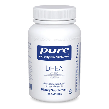DHEA (micronized) 25mg 180 capsules by Pure Encapsulations