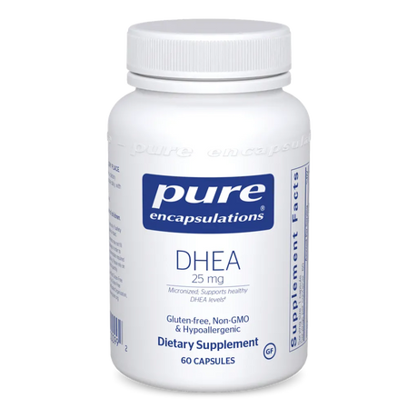 DHEA (micronized) 25mg 60 capsules by Pure Encapsulations