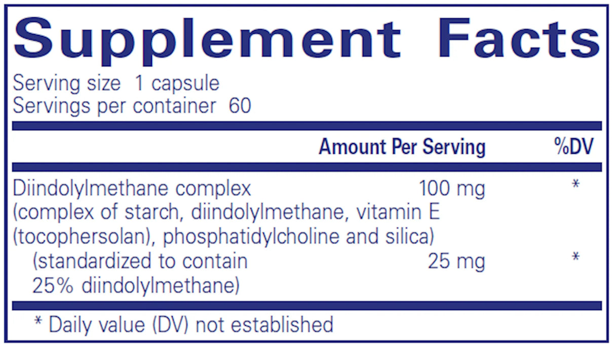 DIM-PRO 100 by Pure Encapsulations Supplement Facts