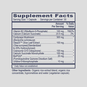 Electron Transport Assist (Mito Boost 1) by PHP/MethylGenetic Nutrition Supplement Facts