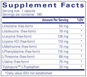 Essential Aminos by Pure Encapsulations Supplement Facts
