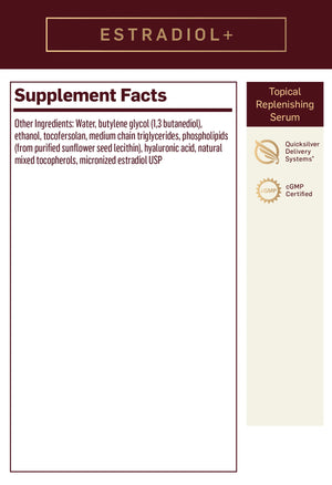 Estradiol+ by Quicksilver Scientific Supplement Facts