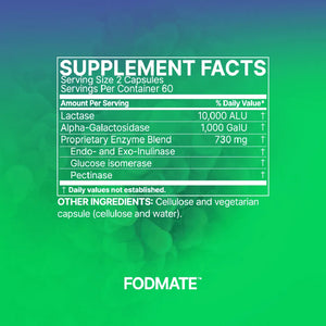 FODMATE by Microbiome Labs Supplement Facts
