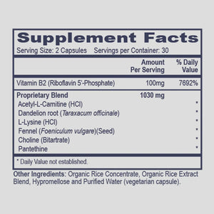Fatty Acid Assist by PHP/MethylGenetic Nutrition Supplement Facts