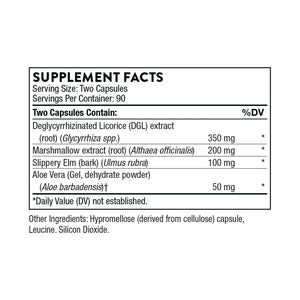 GI Relief by Thorne Supplement Facts