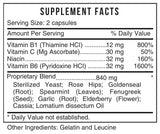 GOLD Immune Plus by Systemic Formulas Supplement Facts