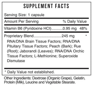 Gb Pituitary/Pineal by Systemic Formulas Supplement Facts