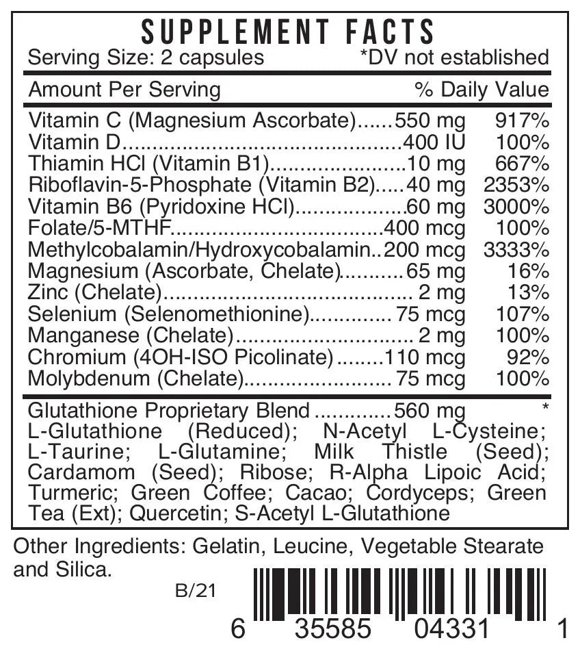 GceL by Systemic Formulas Supplement Facts
