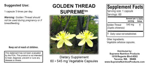 Golden Thread Supreme by Supreme Nutrition Supplement Facts