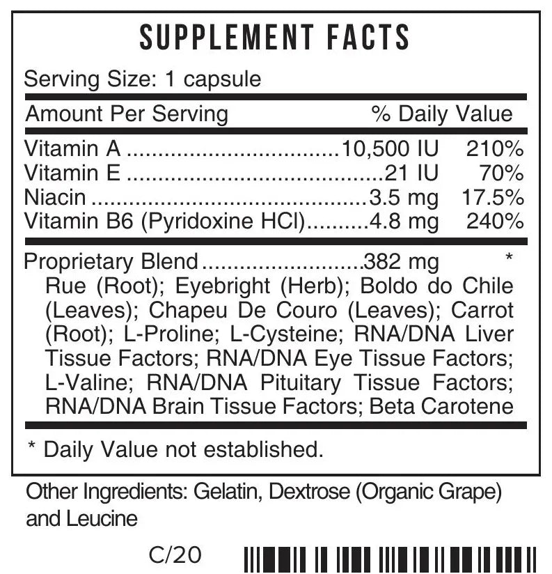 I - Eyes by Systemic Formulas Supplement Facts