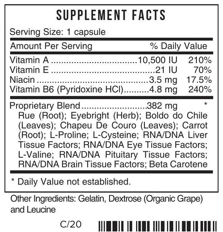 I - Eyes by Systemic Formulas Supplement Facts