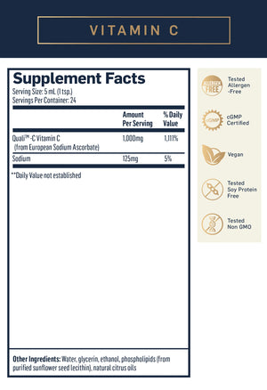 Vitamin C by Quicksilver Scientific Supplement Facts
