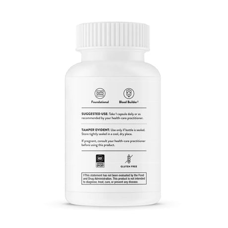 Iron Bisglycinate by Thorne Bottle Label