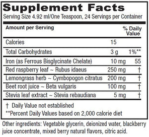 Iron Tonic by Vitanica Supplement Facts