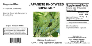 Japanese Knotweed Supreme by Supreme Nutrition Supplement Facts