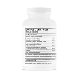 Joint Support Nutrients by Thorne Bottle Supplement Facts