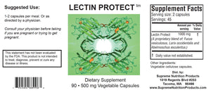 Lectin Protect by Supreme Nutrition Supplement Facts