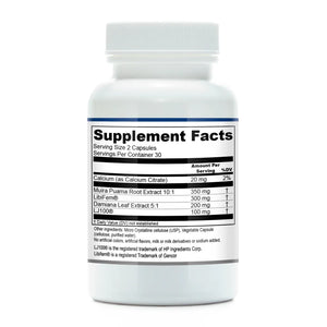 Libido and Vitality Support by Compounded Nutrients Supplement Facts