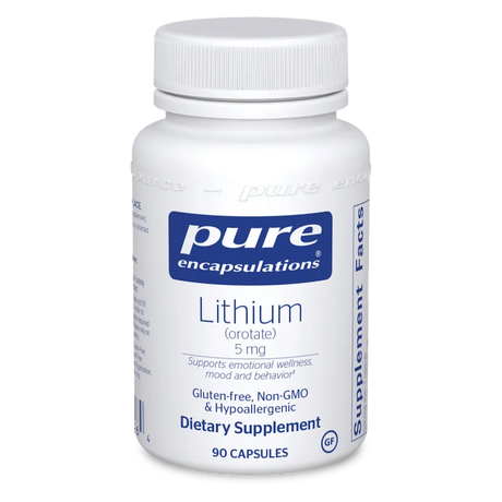 Lithium (orotate) 5mg by Pure Encapsulations