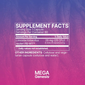 MegaGenesis by Microbiome Labs Supplement Facts