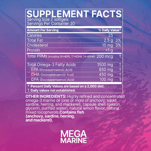 MegaMarine by Microbiome Labs Supplement Facts