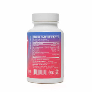 MegaQuinone K2-7 by Microbiome Labs Supplement Facts