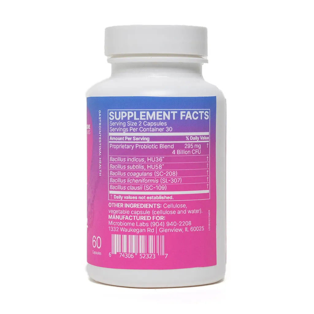 MegaSporeBiotic by Microbiome Labs Supplement Facts