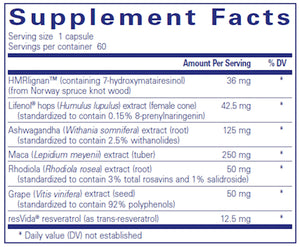 MenoViVe by Pure Encapsulations Supplement Facts
