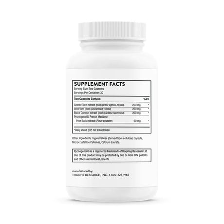 Meta-Balance by Thorne Bottle Supplement Facts