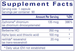 Metabolic Xtra by Pure Encapsulations Supplement Facts